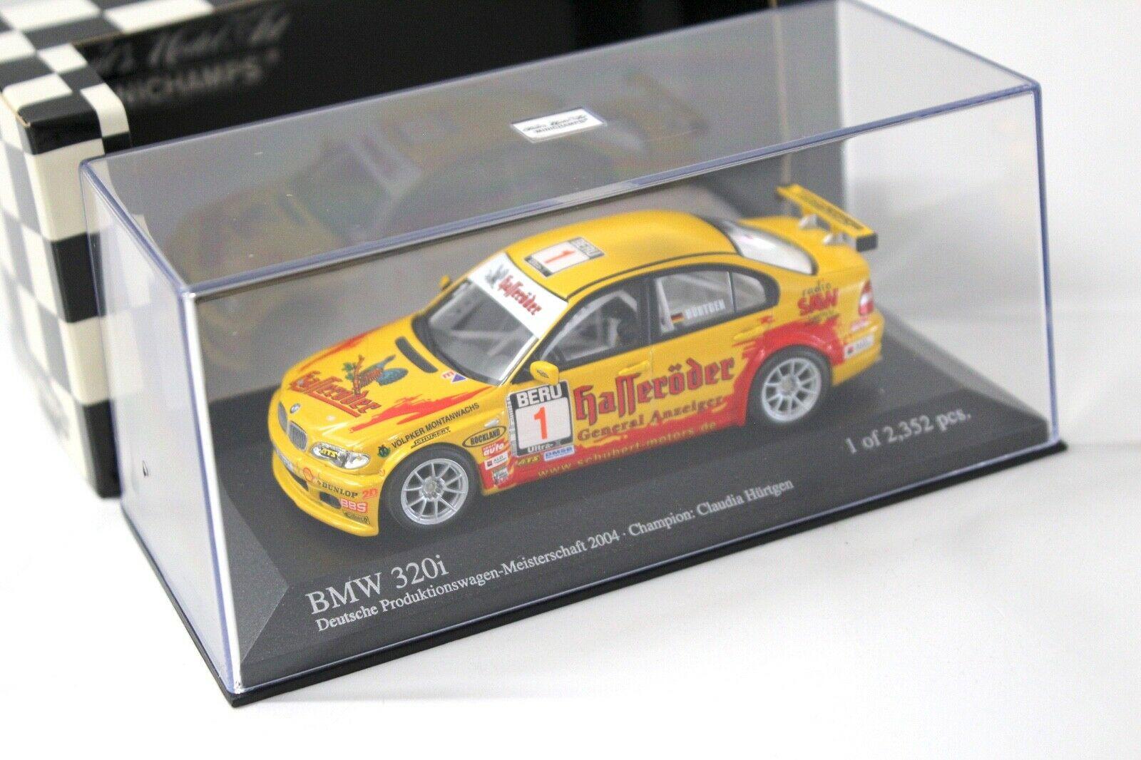 1:43 Minichamps BMW 320i E46 DRM 2004 Champ Hürtgen #1