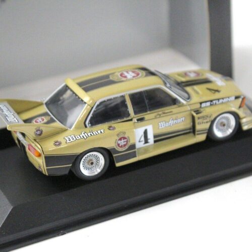 1:43 Minichamps BMW 320i Grp.5 DRM 1977 Warsteiner #4 gold