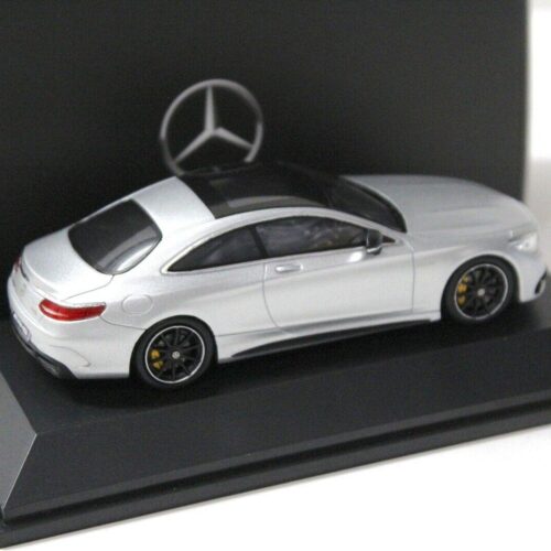 1:43 Spark Mercedes S63 AMG 4Matic Coupe silver DEALER VERSION