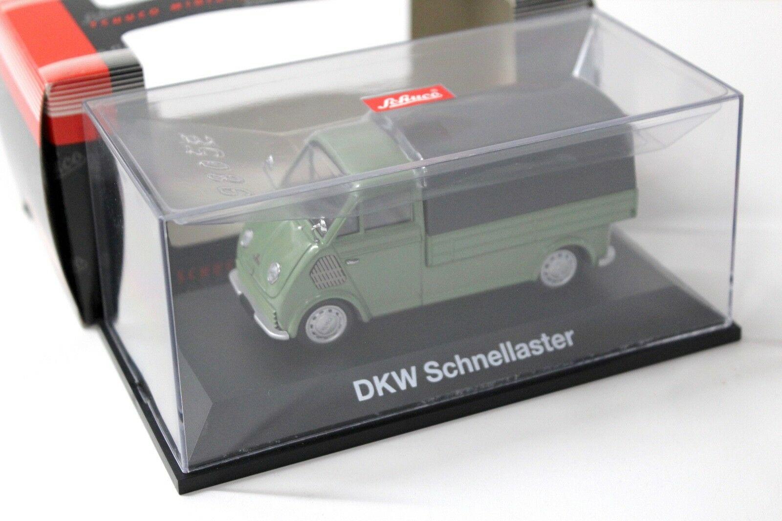 1:43 Schuco DKW Schnelllaster Pritsche/ Plane green