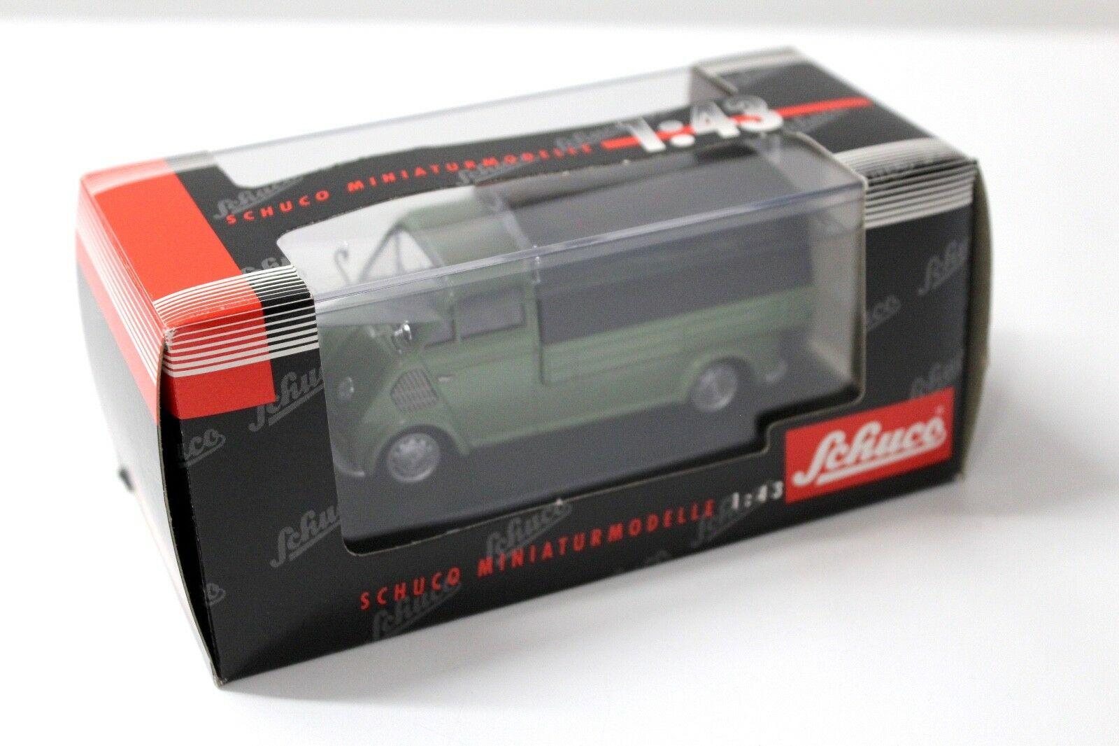1:43 Schuco DKW Schnelllaster Pritsche/ Plane green