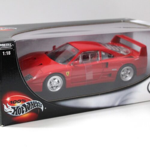1:18 Hot Wheels Ferrari F40 2/4 Coupe 1987 red