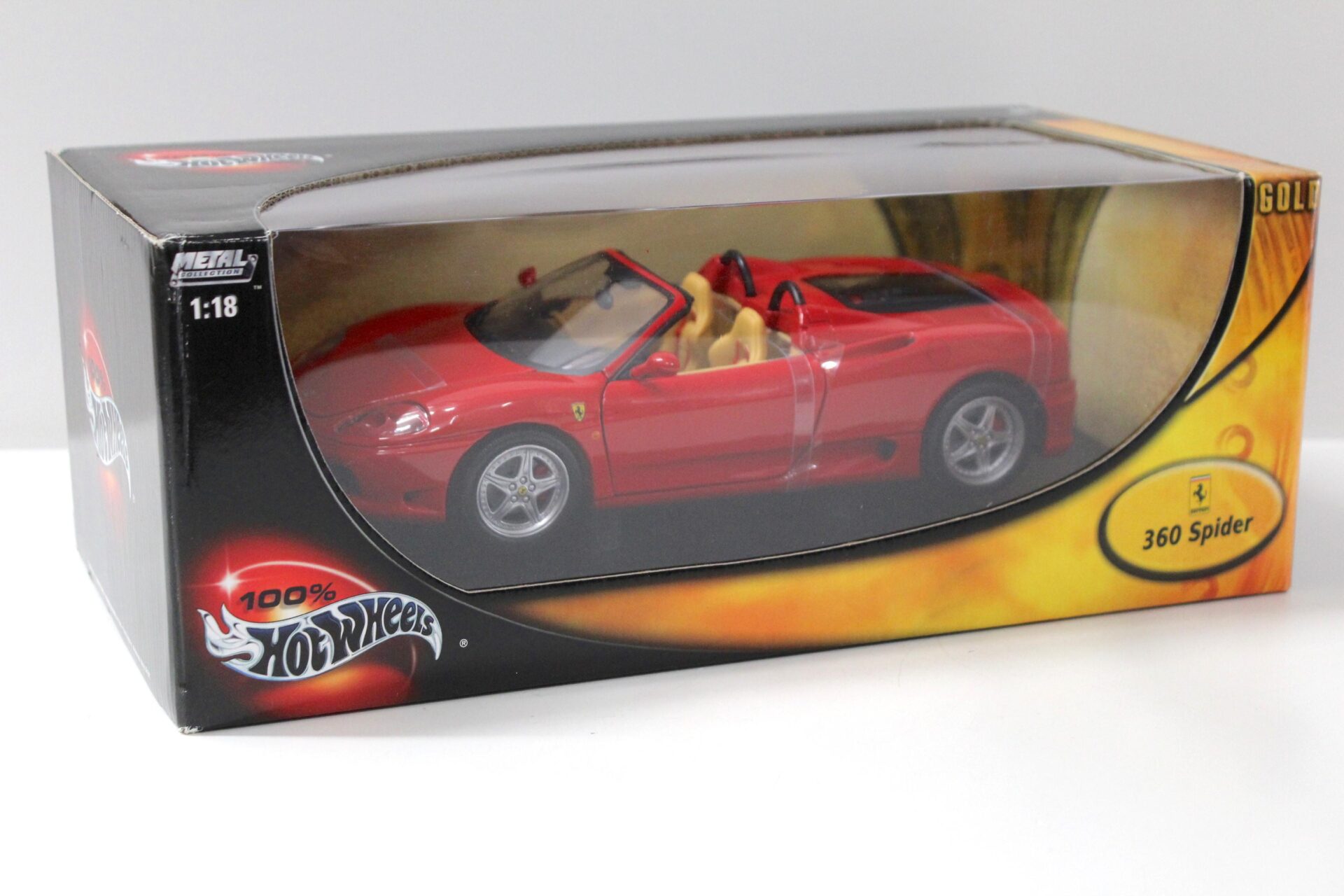 1:18 Hot Wheels Ferrari 360 Spider Modena red