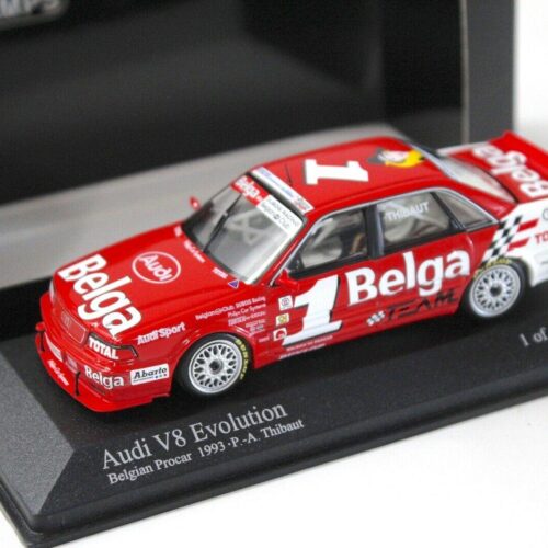 1:43 Minichamps Audi V8 EVO Thibaut BELGA #1 TOTAL red