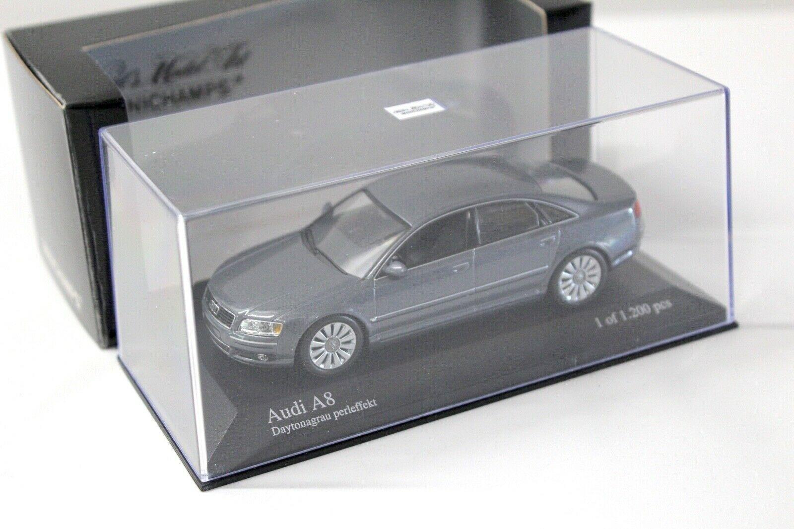 1:43 Minichamps Audi A8 Limousine (D3) Daytona grey 2002