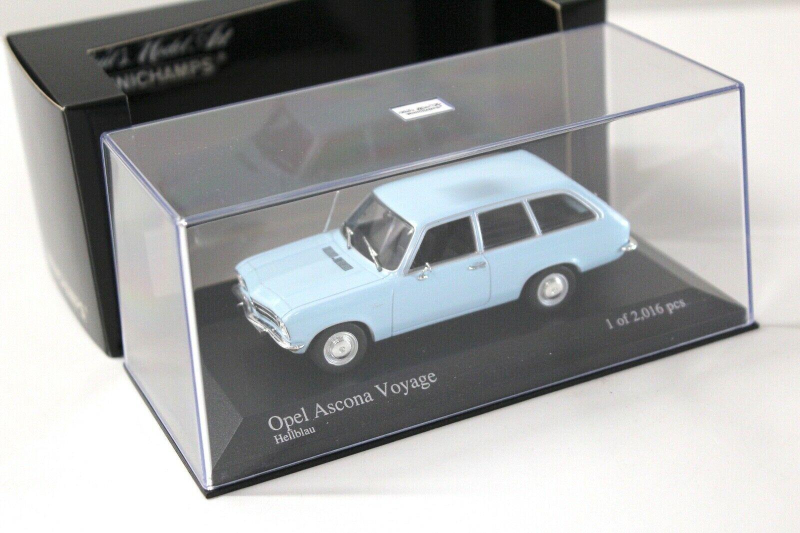 1:43 Minichamps Opel Ascona Voyage light blue