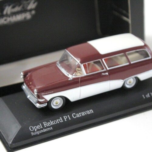 1:43 Minichamps Opel Rekord P1 Caravan Burgunder red
