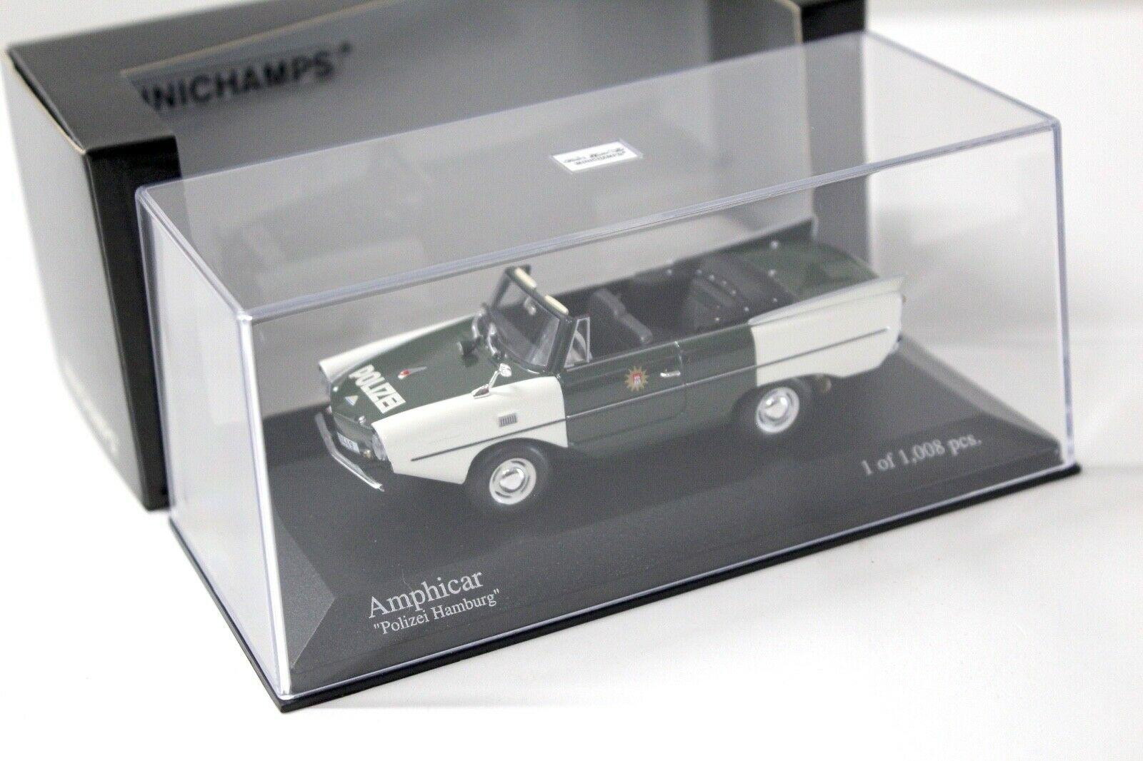 1:43 Minichamps Amphicar 1965 POLIZEI Hamburg