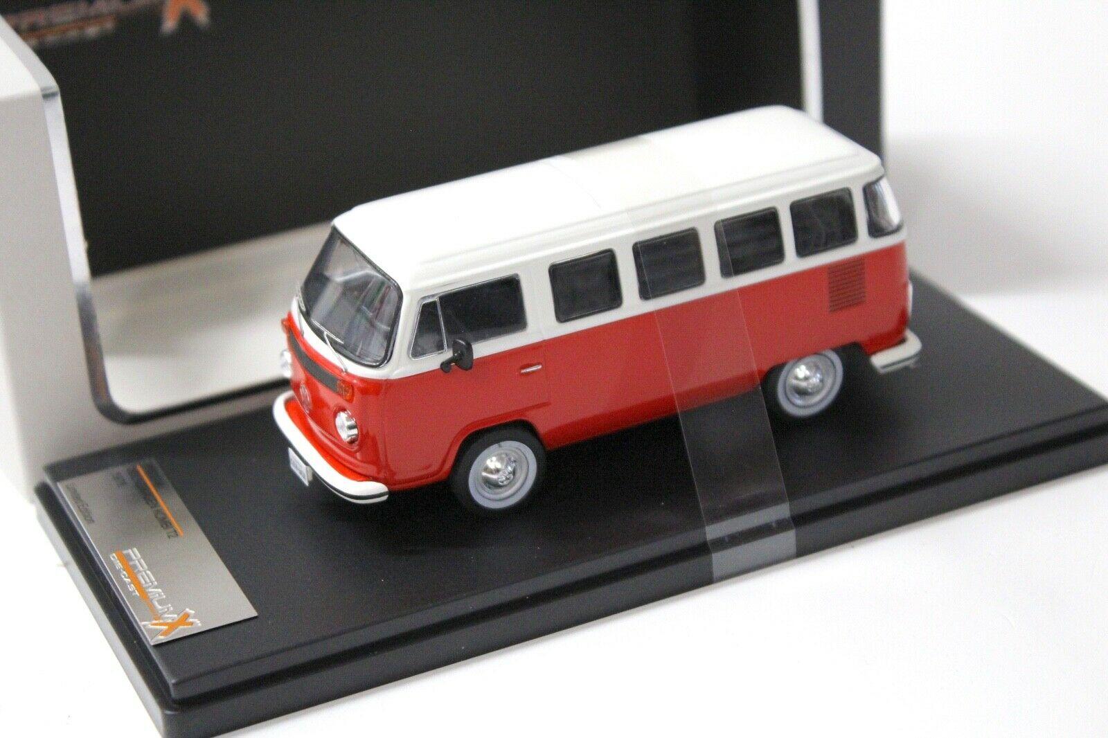1:43 PremiumX VW T2 Bus Kombi red/ white