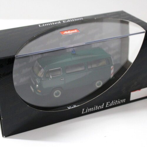 1:43 Schuco Volkswagen VW T2a Bus "POLIZEI" dark green - Image 4