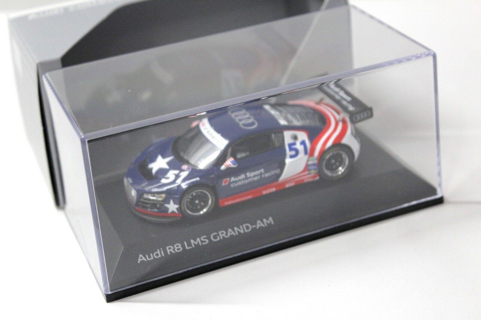 1:43 Spark Audi R8 LMS Grand-AM #51 blue DEALER VERSION
