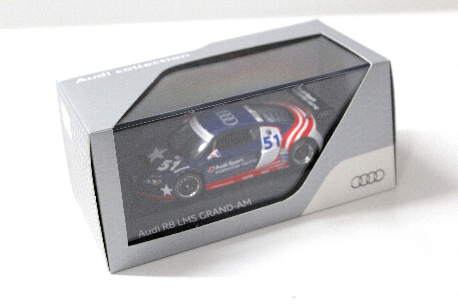 1:43 Spark Audi R8 LMS Grand-AM #51 blue DEALER VERSION