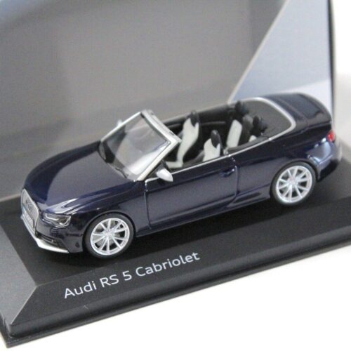 1:43 Minichamps Audi RS5 Cabriolet Estoril blue DEALER VERSION