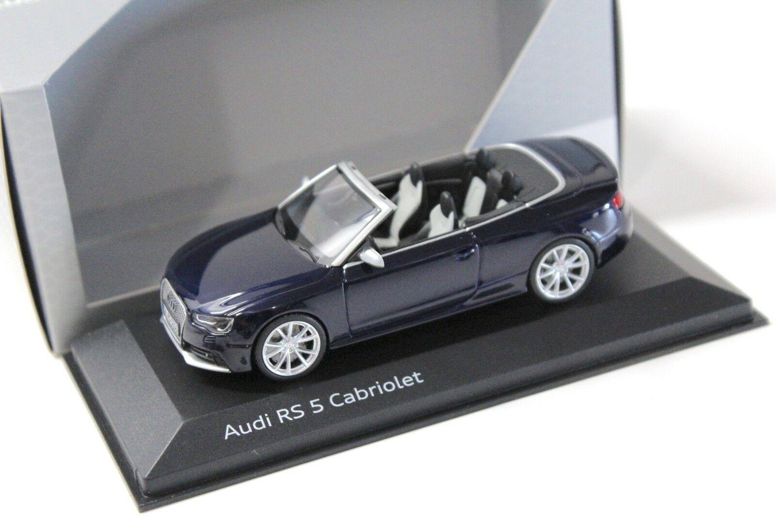 1:43 Minichamps Audi RS5 Cabriolet Estoril blue DEALER VERSION