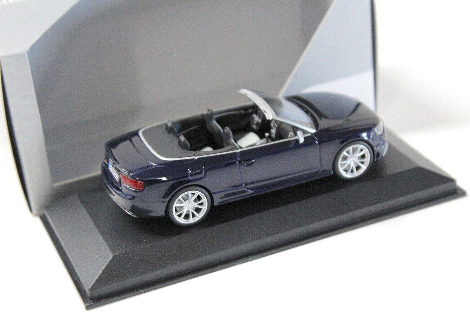 1:43 Minichamps Audi RS5 Cabriolet Estoril blue DEALER VERSION