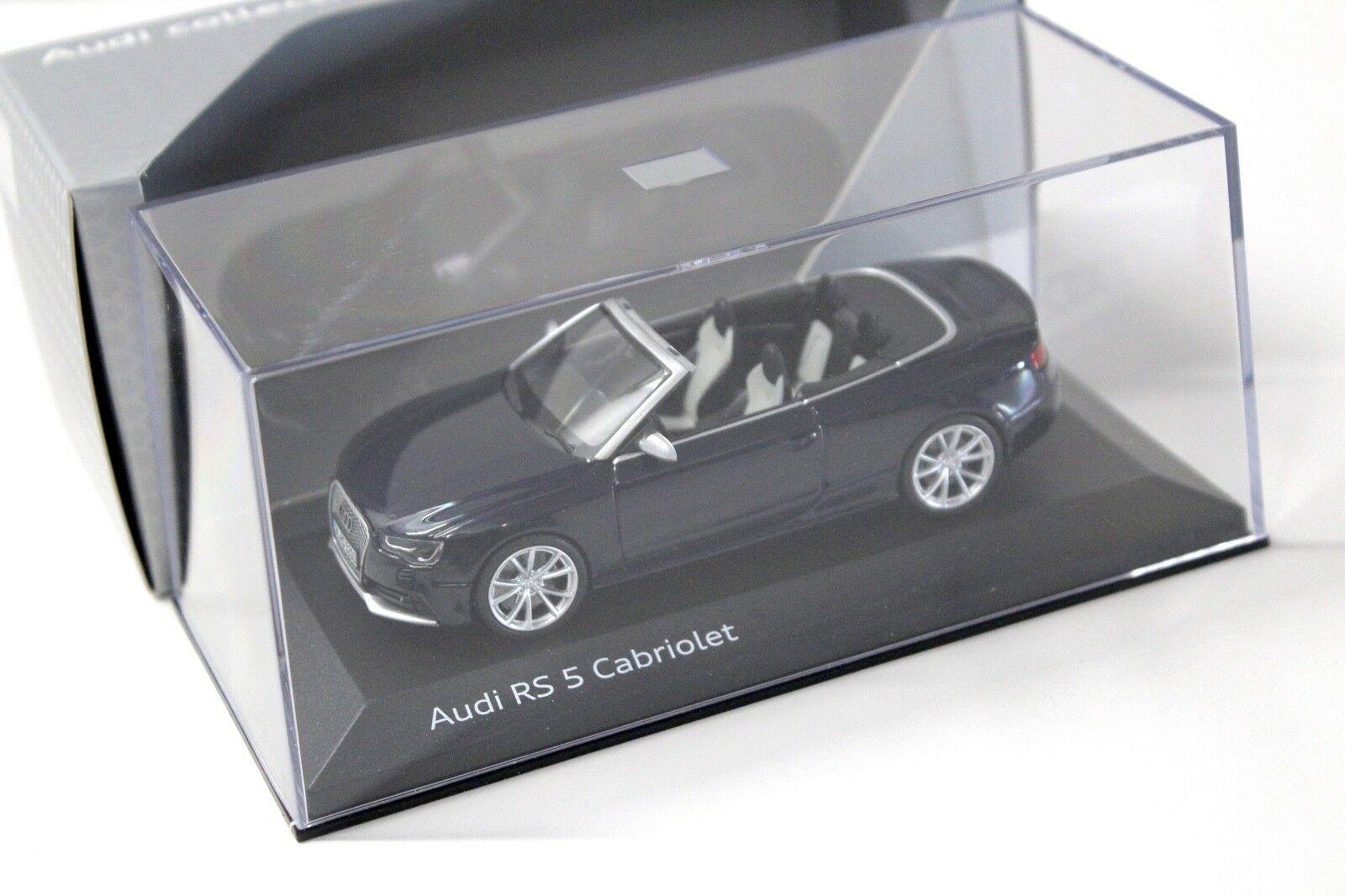 1:43 Minichamps Audi RS5 Cabriolet Estoril blue DEALER VERSION