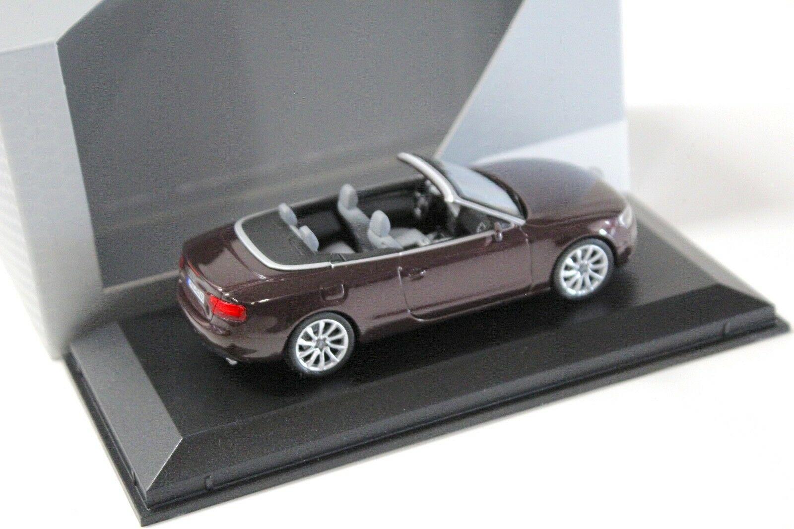 1:43 Norev Audi A5 Cabriolet Shiraz red DEALER VERSION