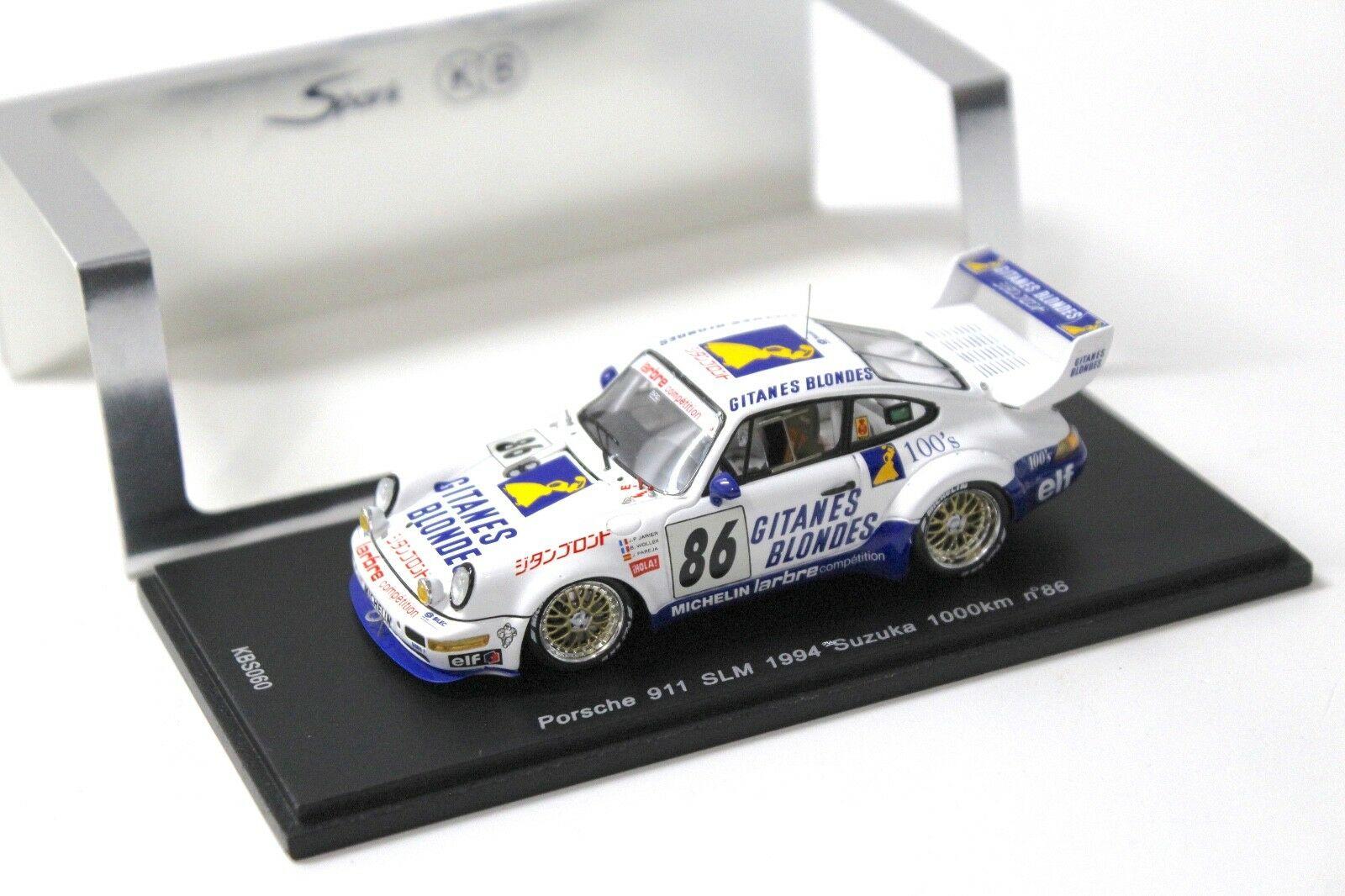1:43 Spark Porsche 911 SLM 1994 Suzuka 1000 km #86
