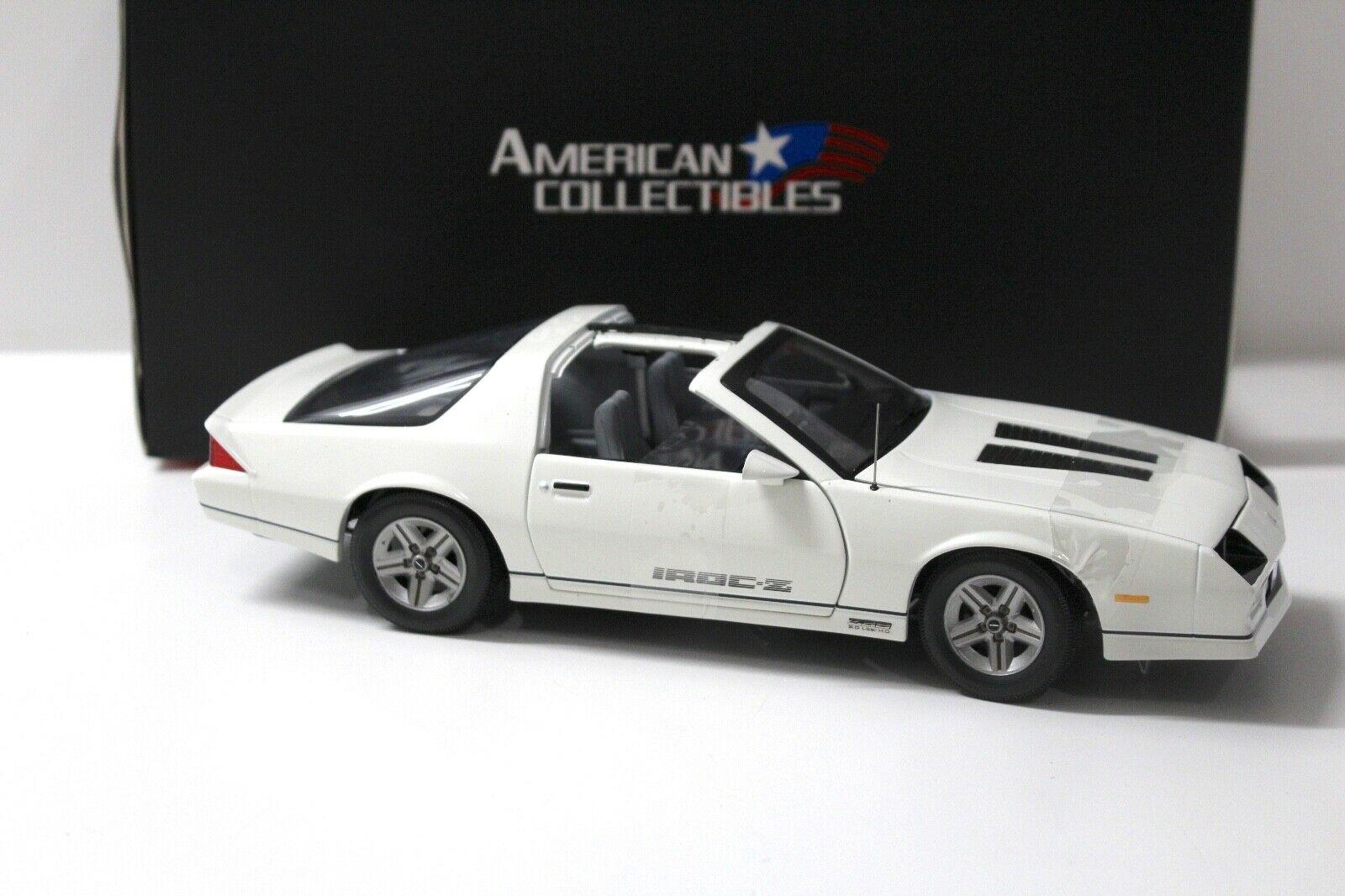 1:18 SunStar 1985 Chevrolet Camaro IROC-Z white