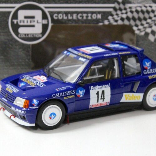 1:18 Triple9 Peugeot 205 T16 Rally Tour de Corse #14 blue