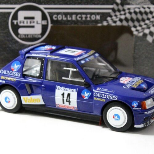 1:18 Triple9 Peugeot 205 T16 Rally Tour de Corse #14 blue