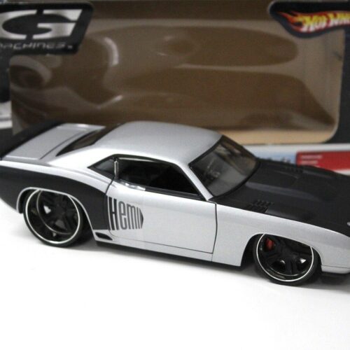1:24 Hot Wheels Plymouth Cuda G-Force 1971 silver