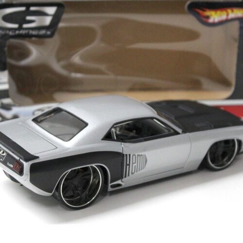 1:24 Hot Wheels Plymouth Cuda G-Force 1971 silver