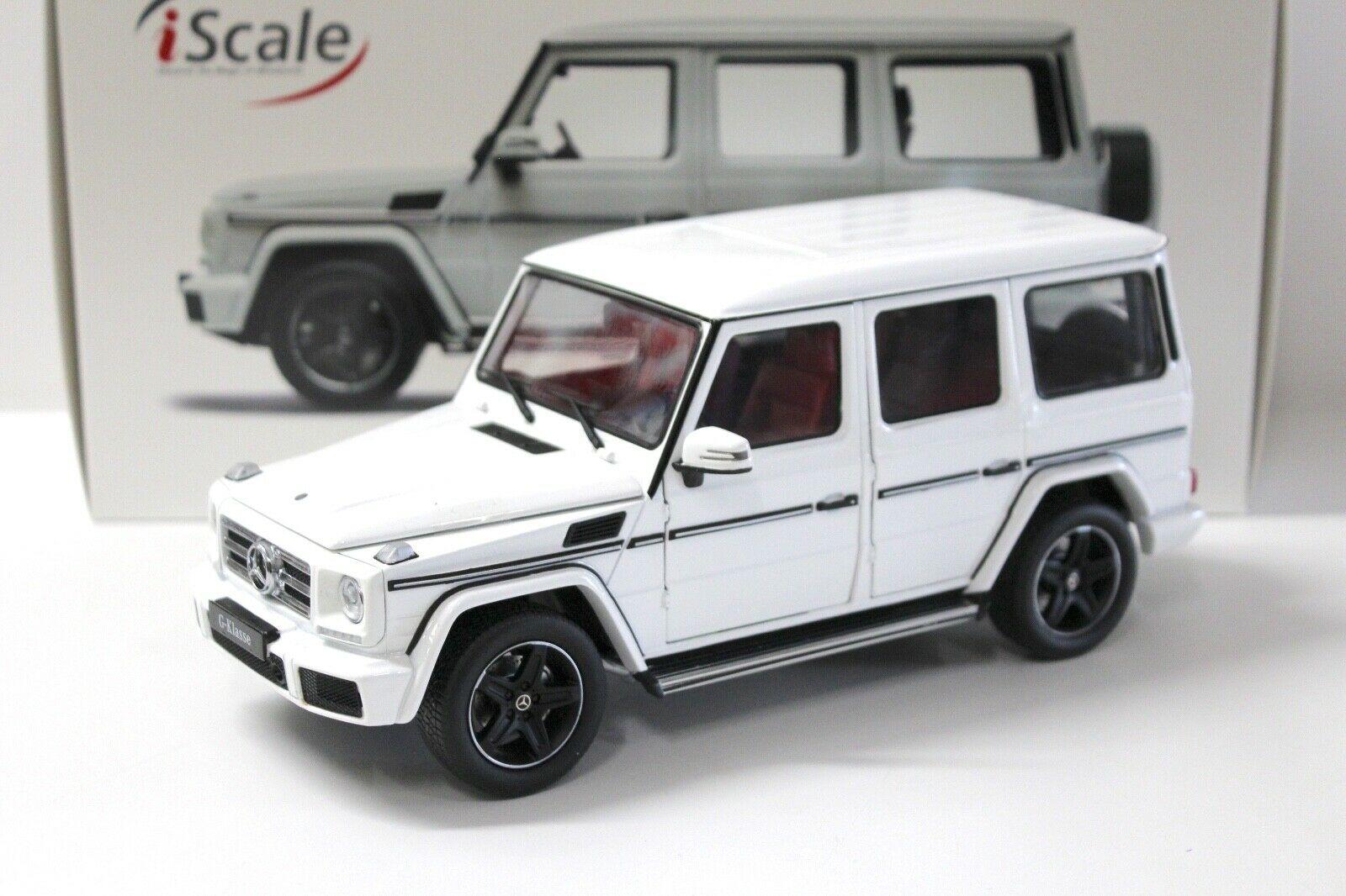 ID 35454 orig.jpg 1:18 iScale Mercedes G-Klasse (W463) white 2015