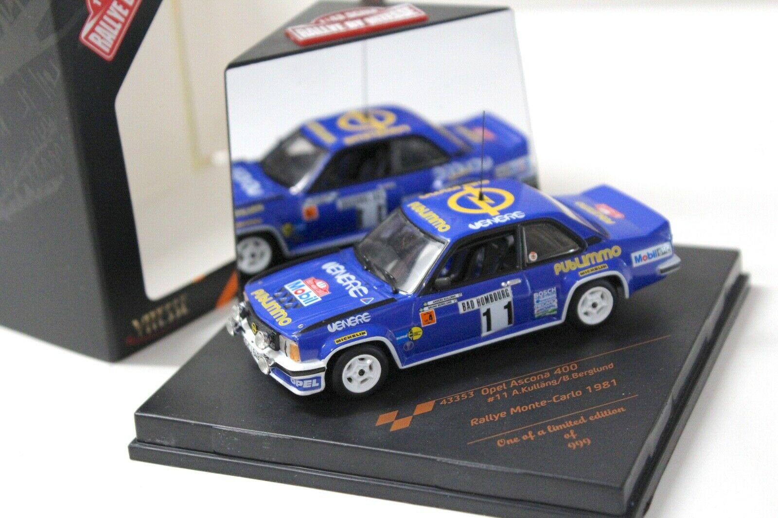 1:43 Vitesse Opel Ascona 400 Rally Monte Carlo 1981 #11