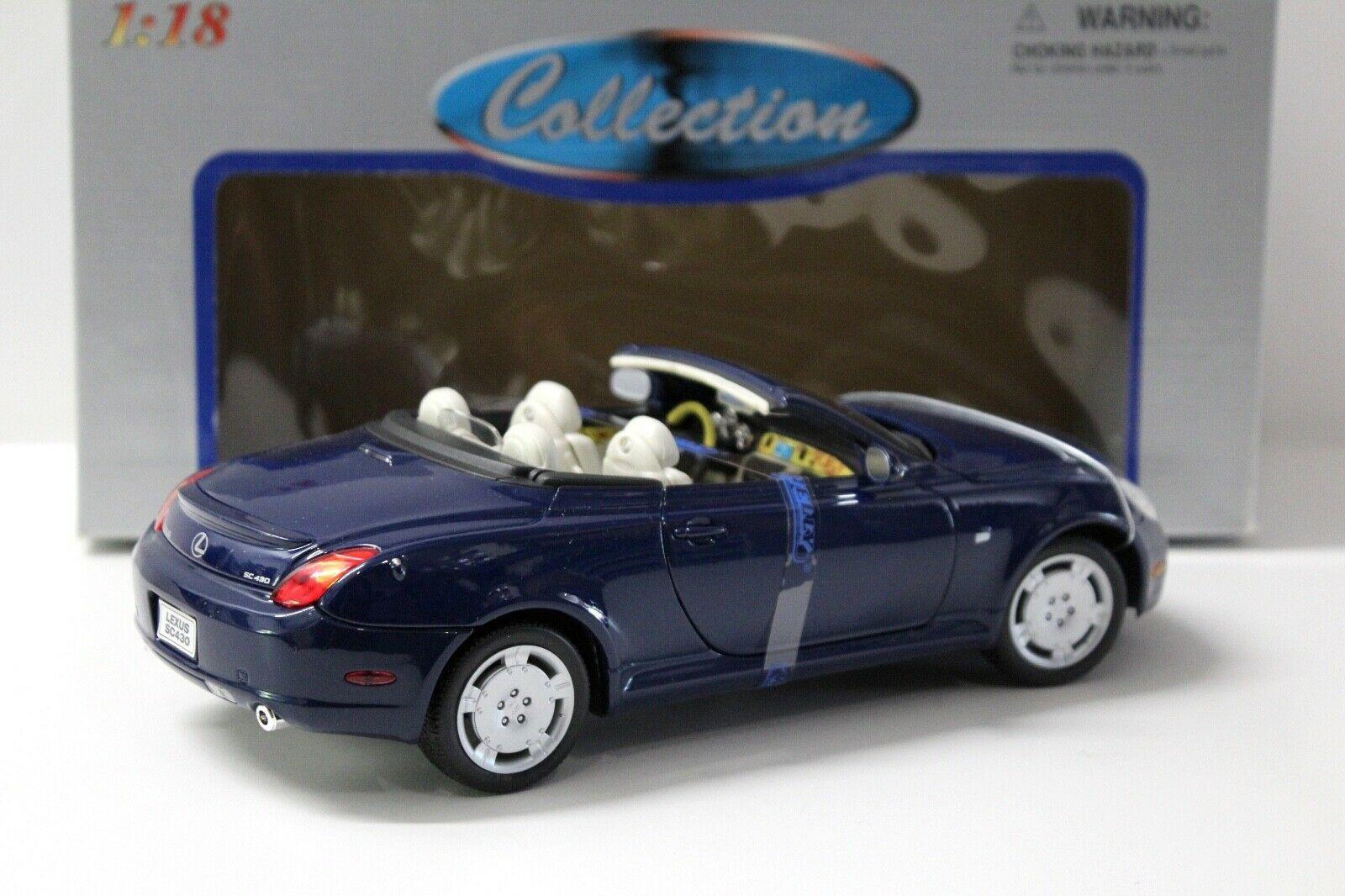 1:18 Welly Lexus SC430 Convertible dark blue