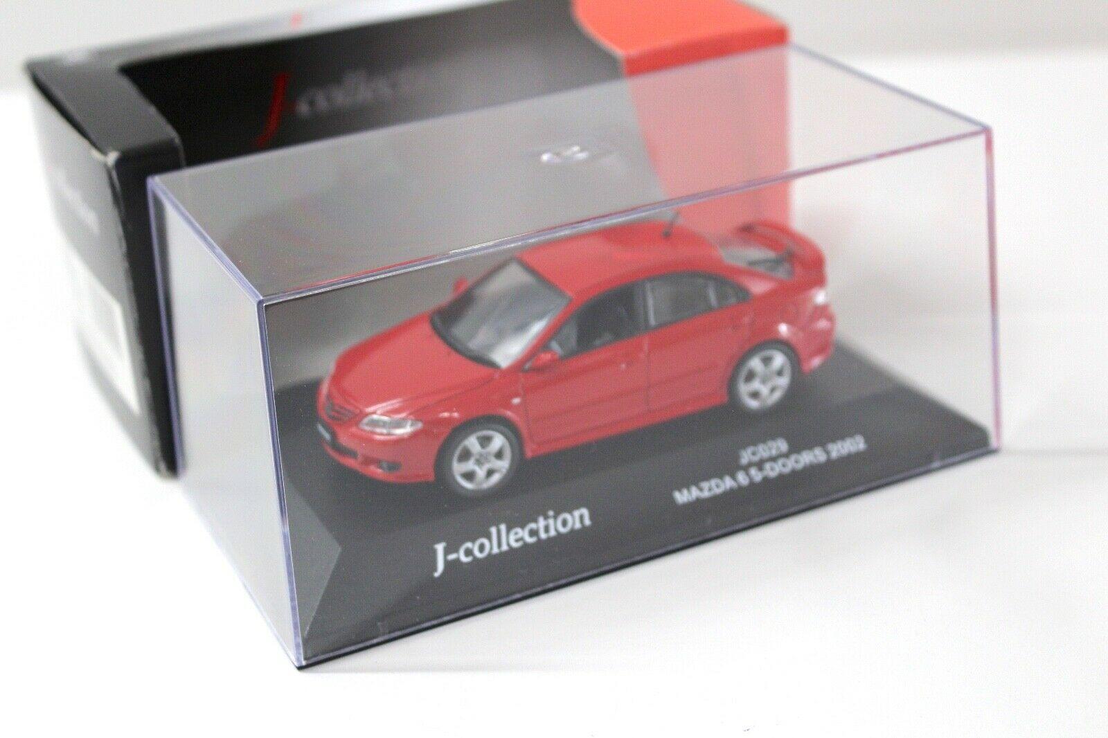 1:43 J-Collection Mazda 6 Sedan 5-Doors red 2002