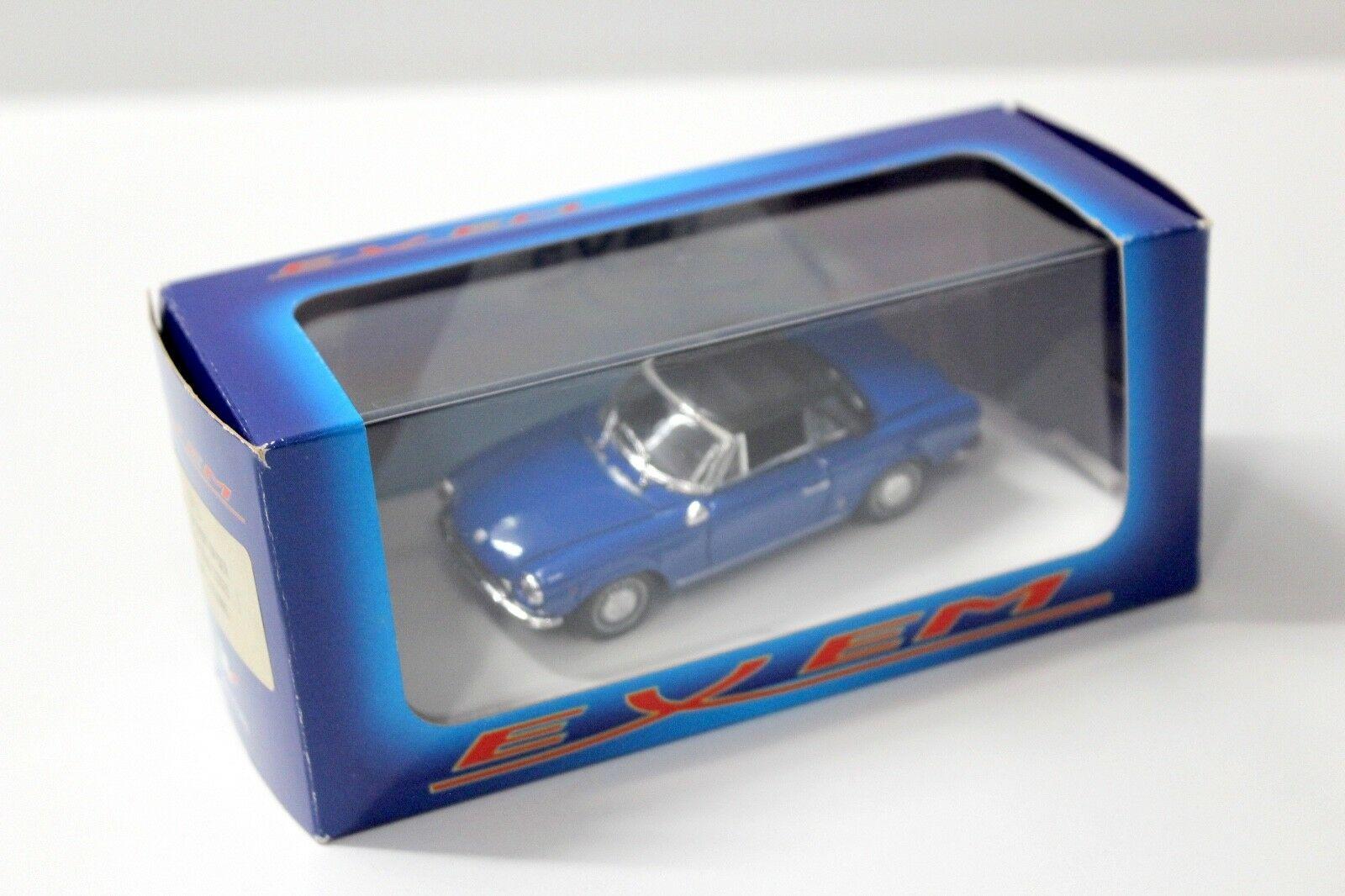 1:43 Exem Fiat 124 Sport Spyder closed Top 1966 blue