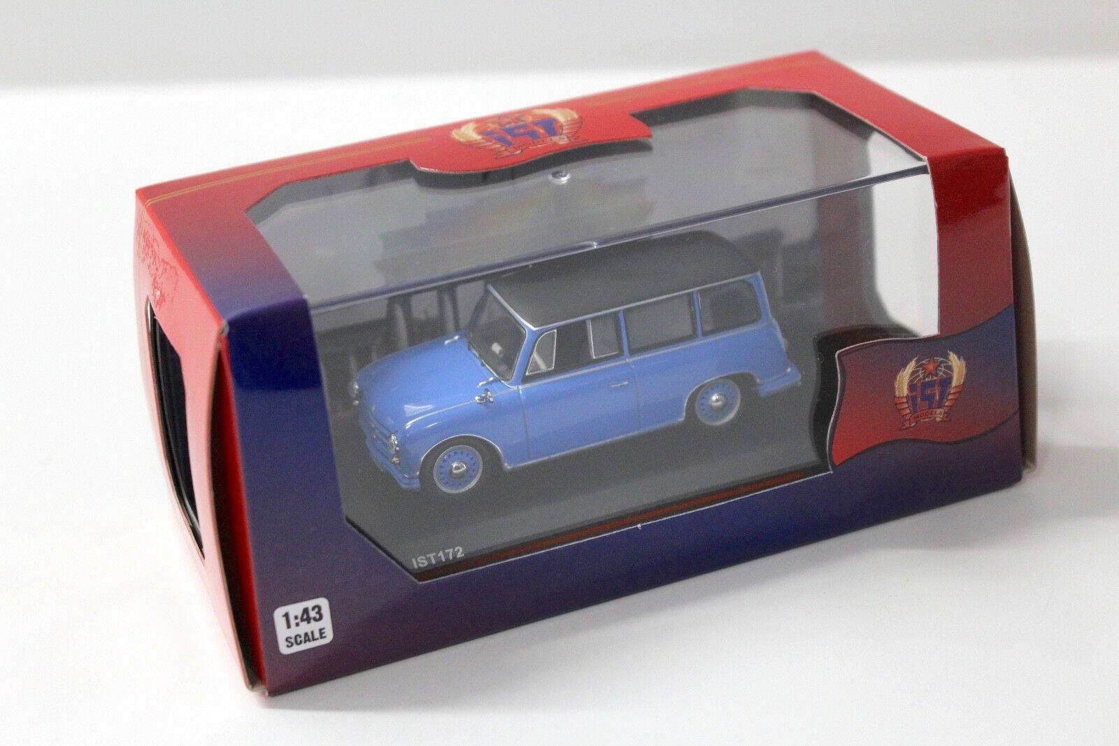 1:43 IST models AWZ P70 Kombi 1957 blue/black