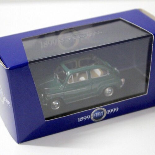 1:43 Brumm Fiat 600D open top dark green 1960