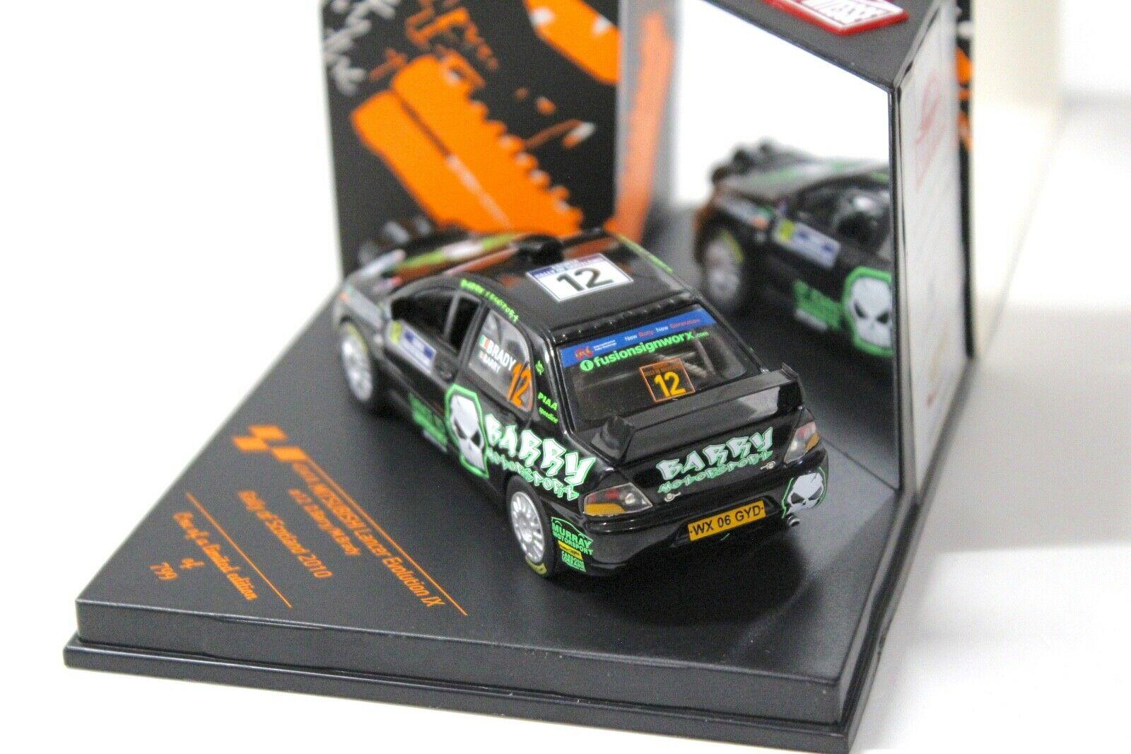 1:43 Vitesse Mitsubishi Lancer Evo IX Rally of Scotland #12 black
