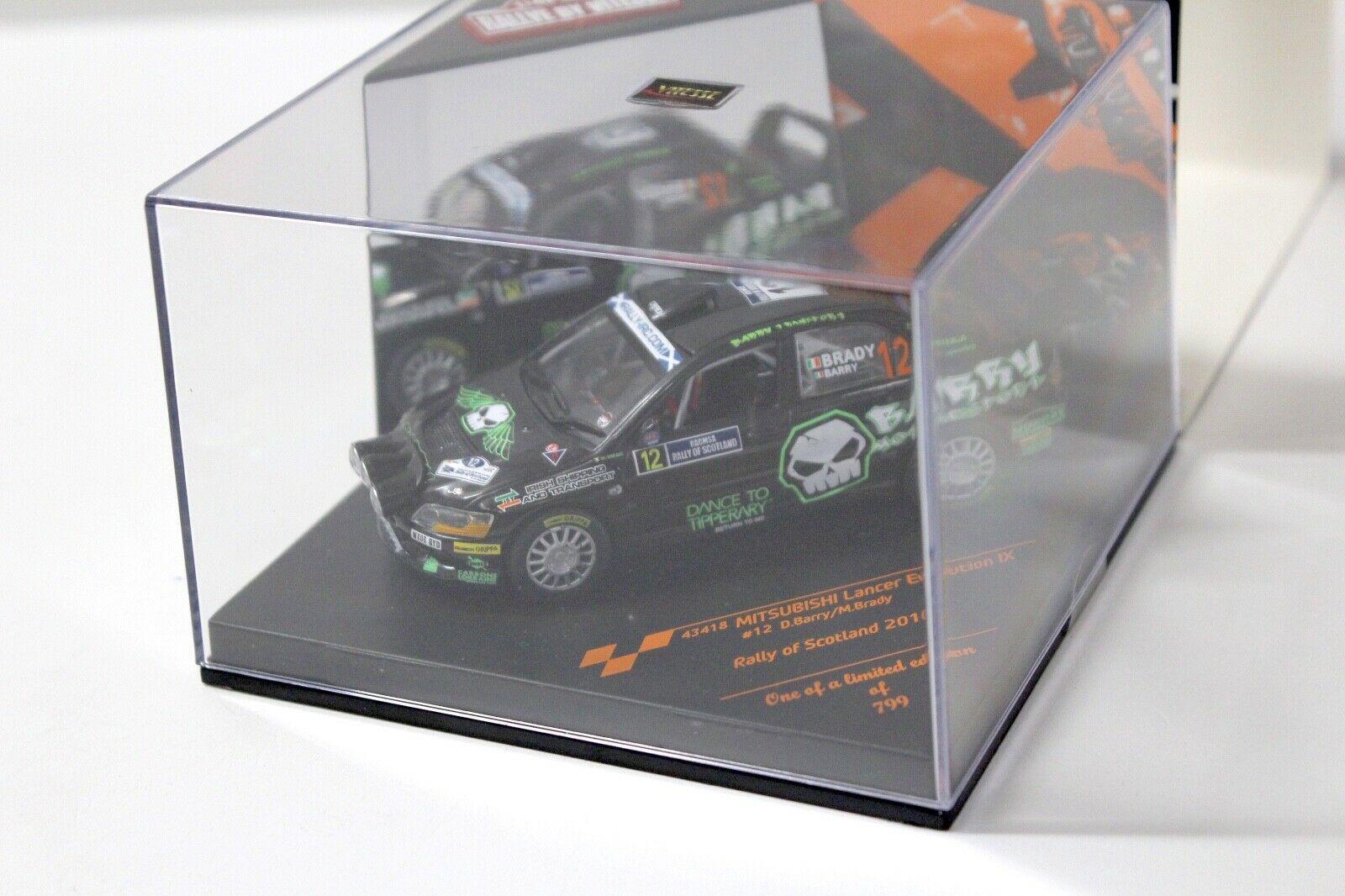 1:43 Vitesse Mitsubishi Lancer Evo IX Rally of Scotland #12 black