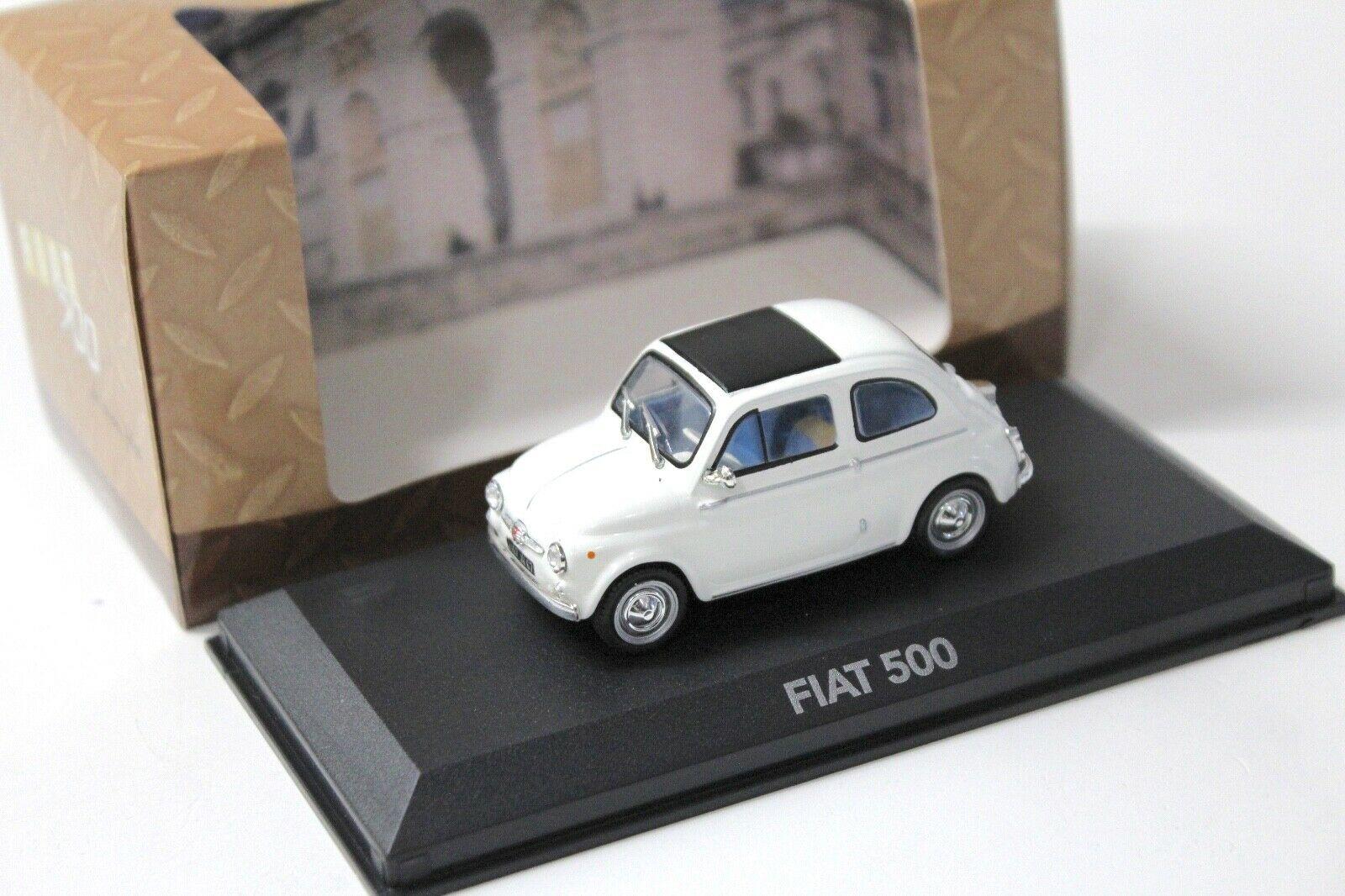 1:43 Atlas Fiat 500 white