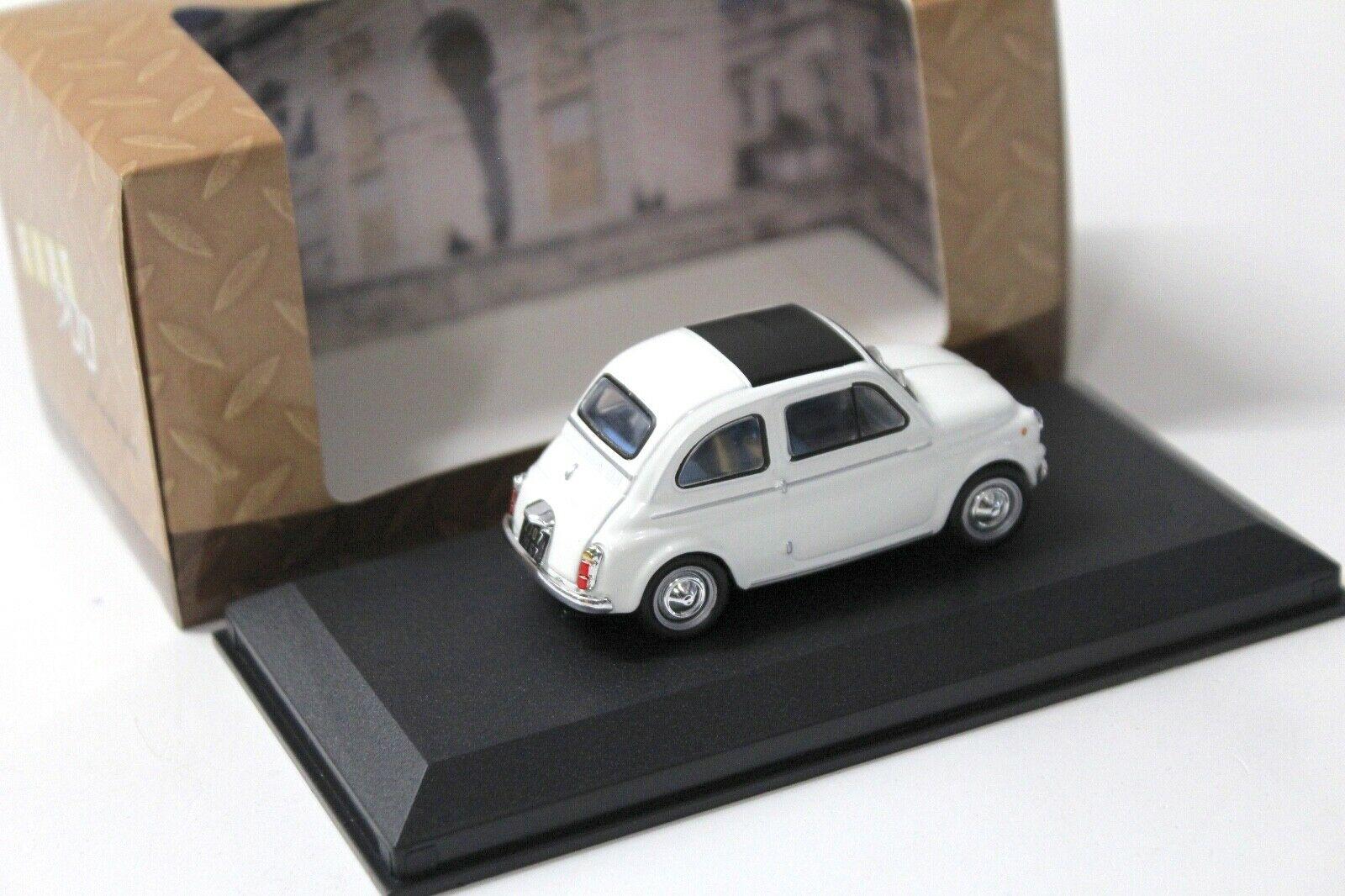 1:43 Atlas Fiat 500 white