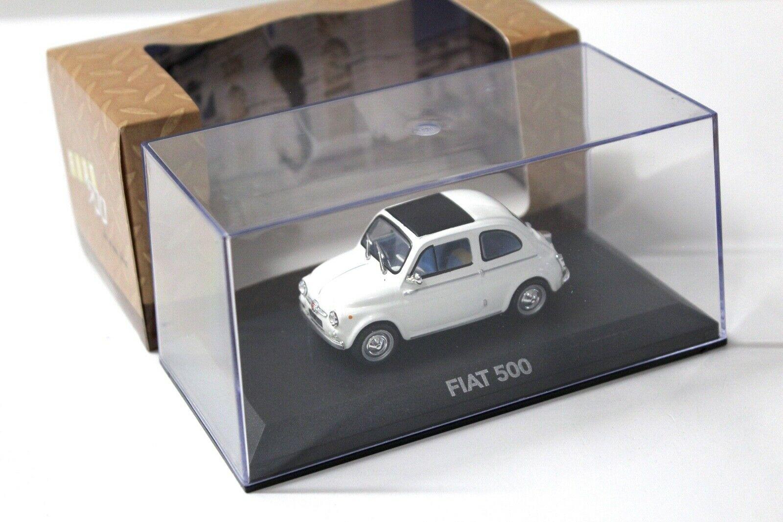 1:43 Atlas Fiat 500 white