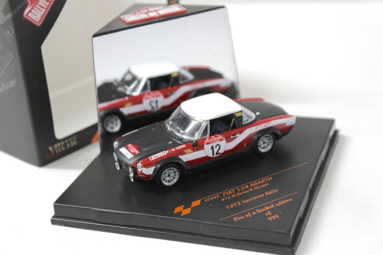 1:43 Vitesse Fiat 124 Abarth Rally Sanremo 1973 #12