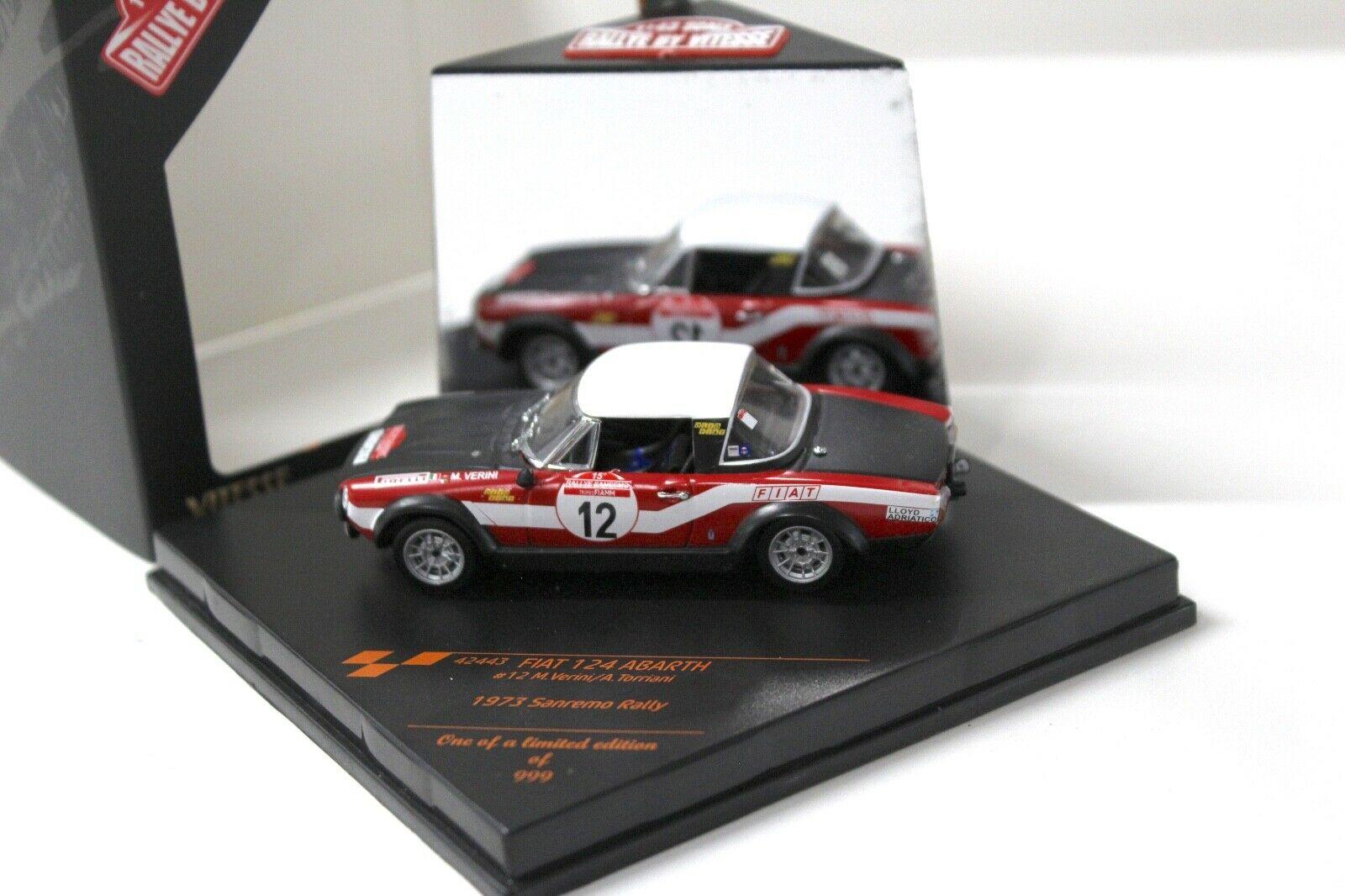 1:43 Vitesse Fiat 124 Abarth Rally Sanremo 1973 #12
