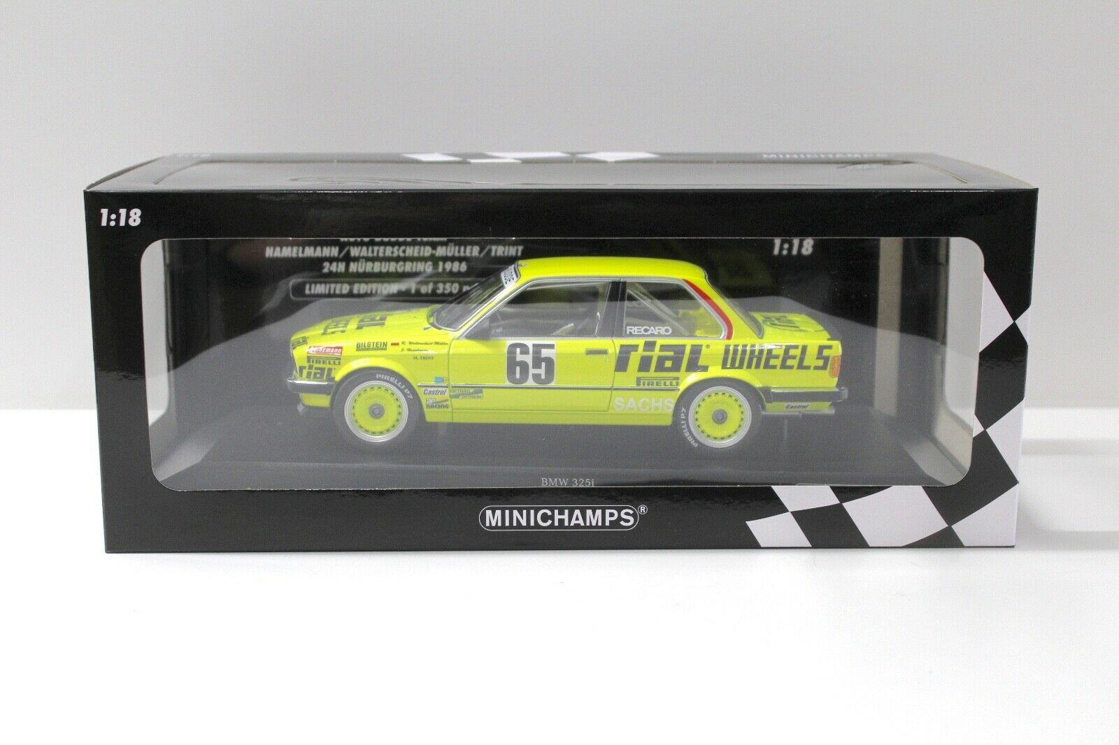 1:18 Minichamps BMW 325i E30 Budde 24h Nürburgring #65