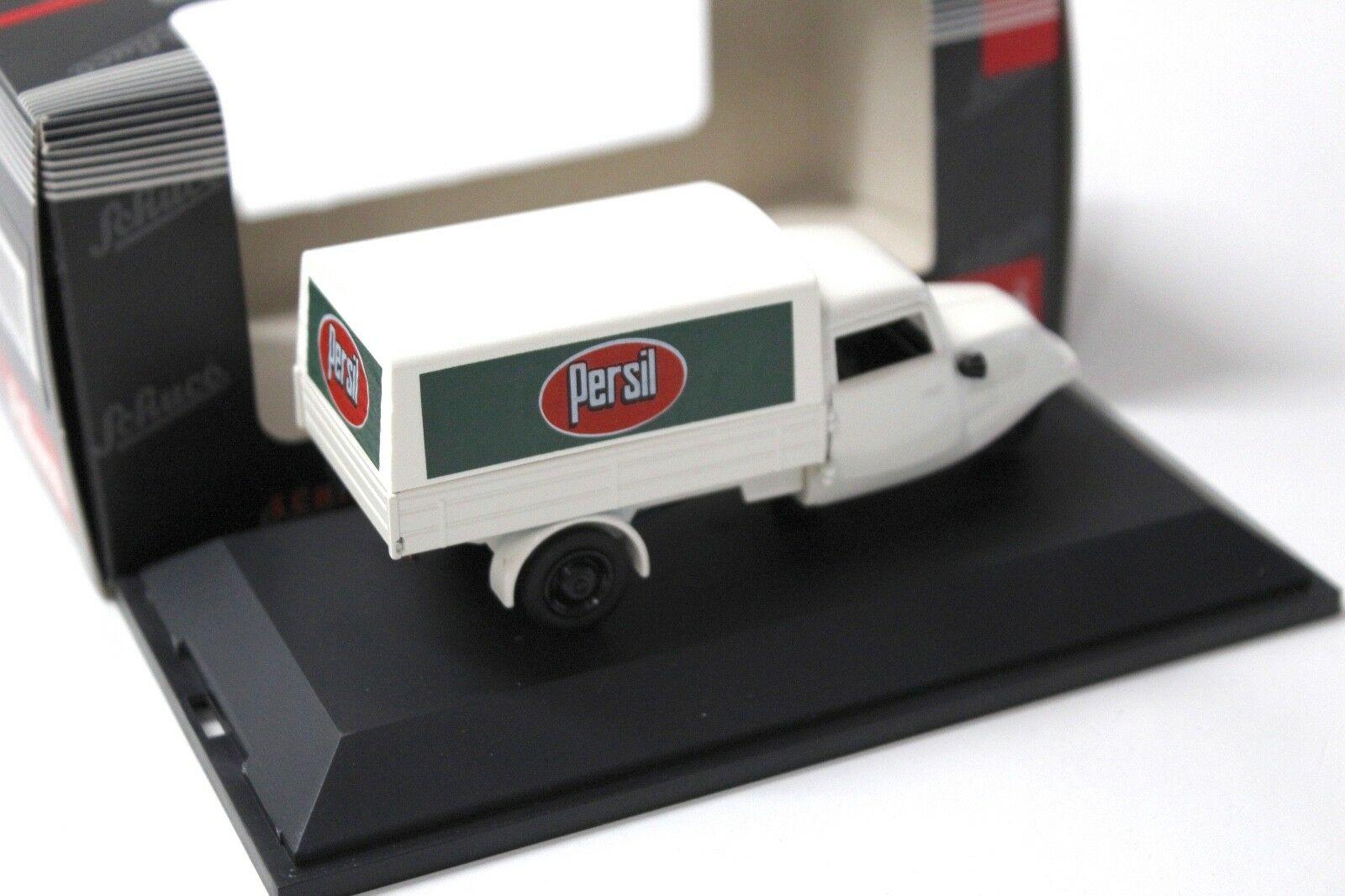 1:43 Schuco Tempo Dreirad Planenwagen PERSIL white