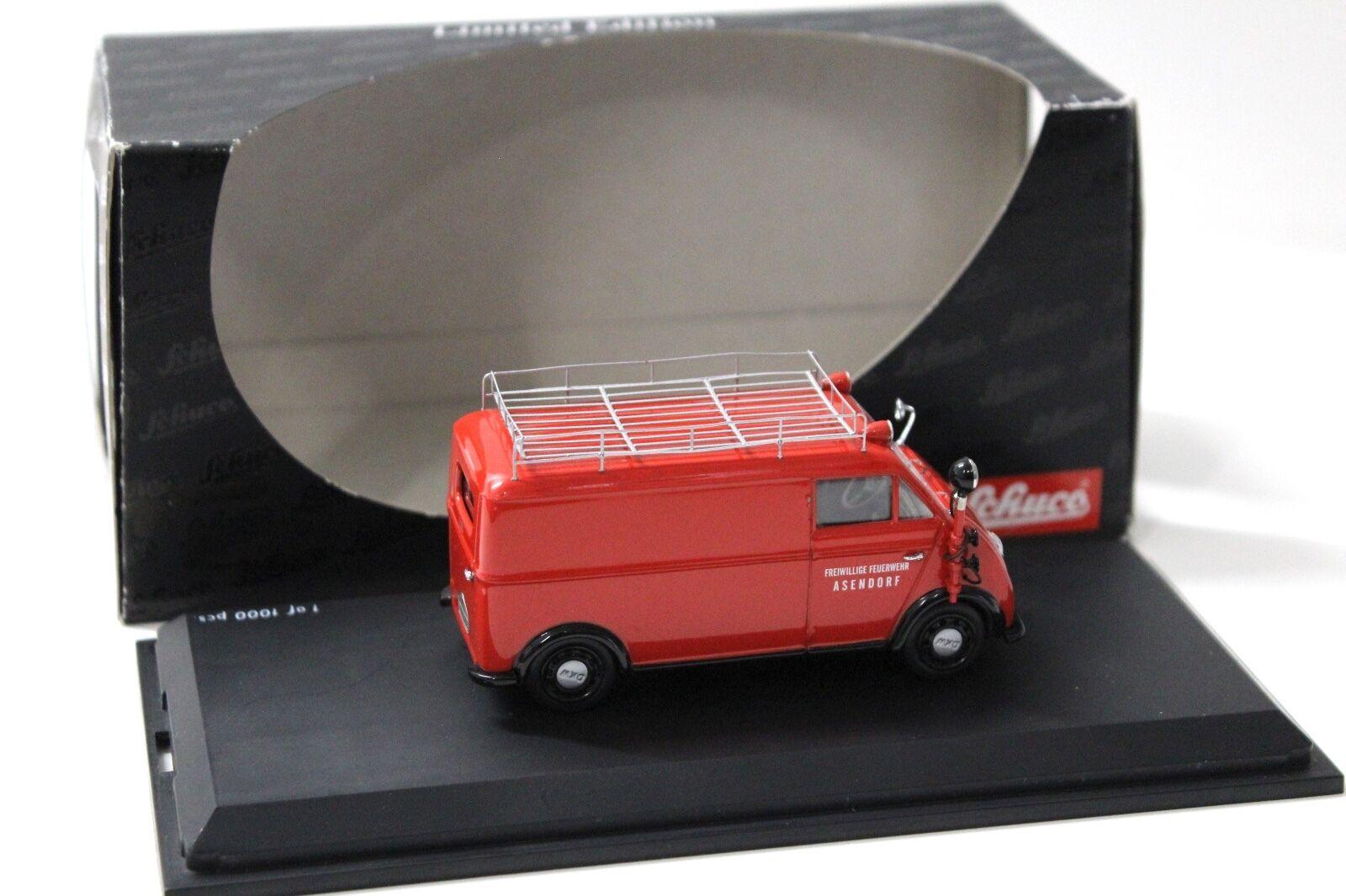 1:43 Schuco DKW Feuerlöschwagen red
