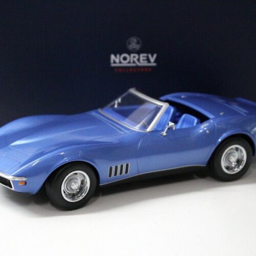 1:18 Norev Chevrolet Corvette Convertible 1969 blue
