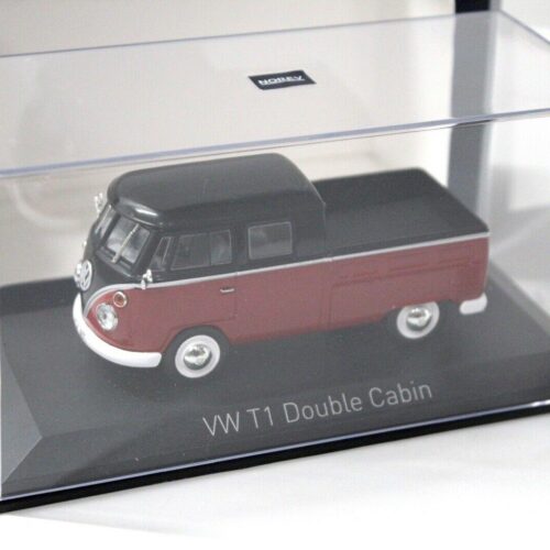 1:43 Norev VW T1 Double Cab Cabin 1961 red/ black