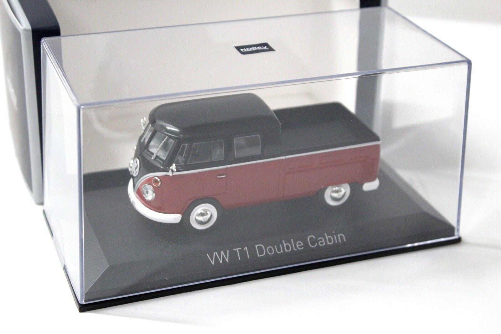 1:43 Norev VW T1 Double Cab Cabin 1961 red/ black