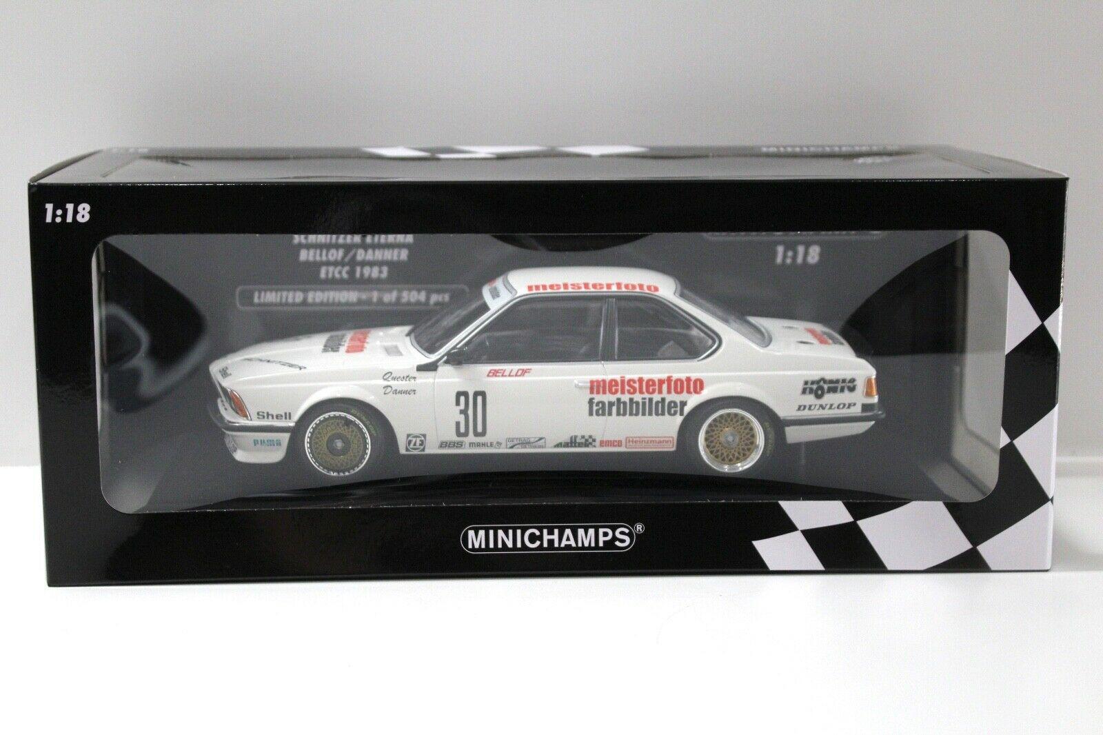 1:18 Minichamps BMW 635 CSI Schnitzer ETCC 1983 #30 white