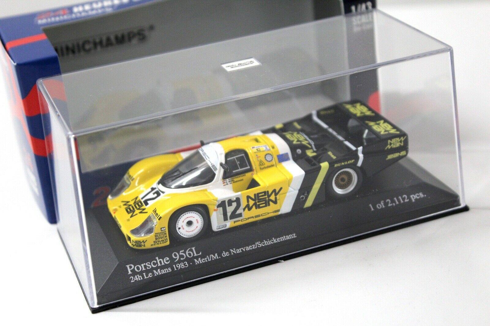 1:43 Minichamps Porsche 956L 24h Le Mans 1983 #12 Merl NEW MAN