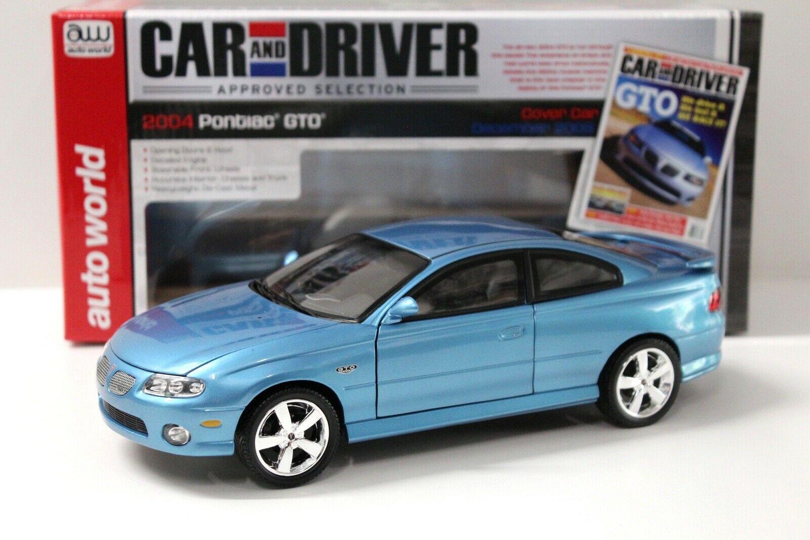 1:18 AUTO World Pontiac GTO Coupe 2004 blue